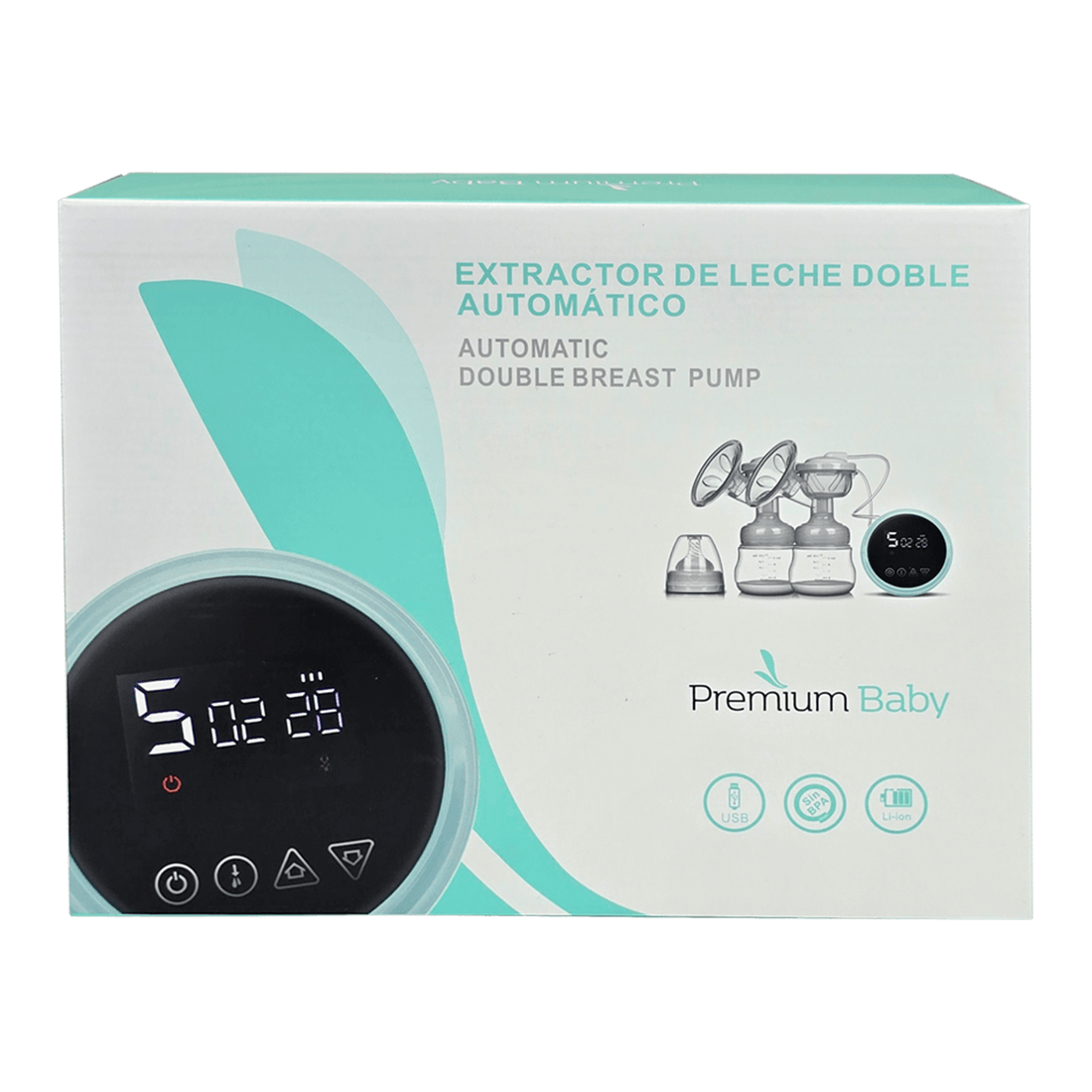 Extractor de Leche Doble Automático PB-BP003 - Premium Baby