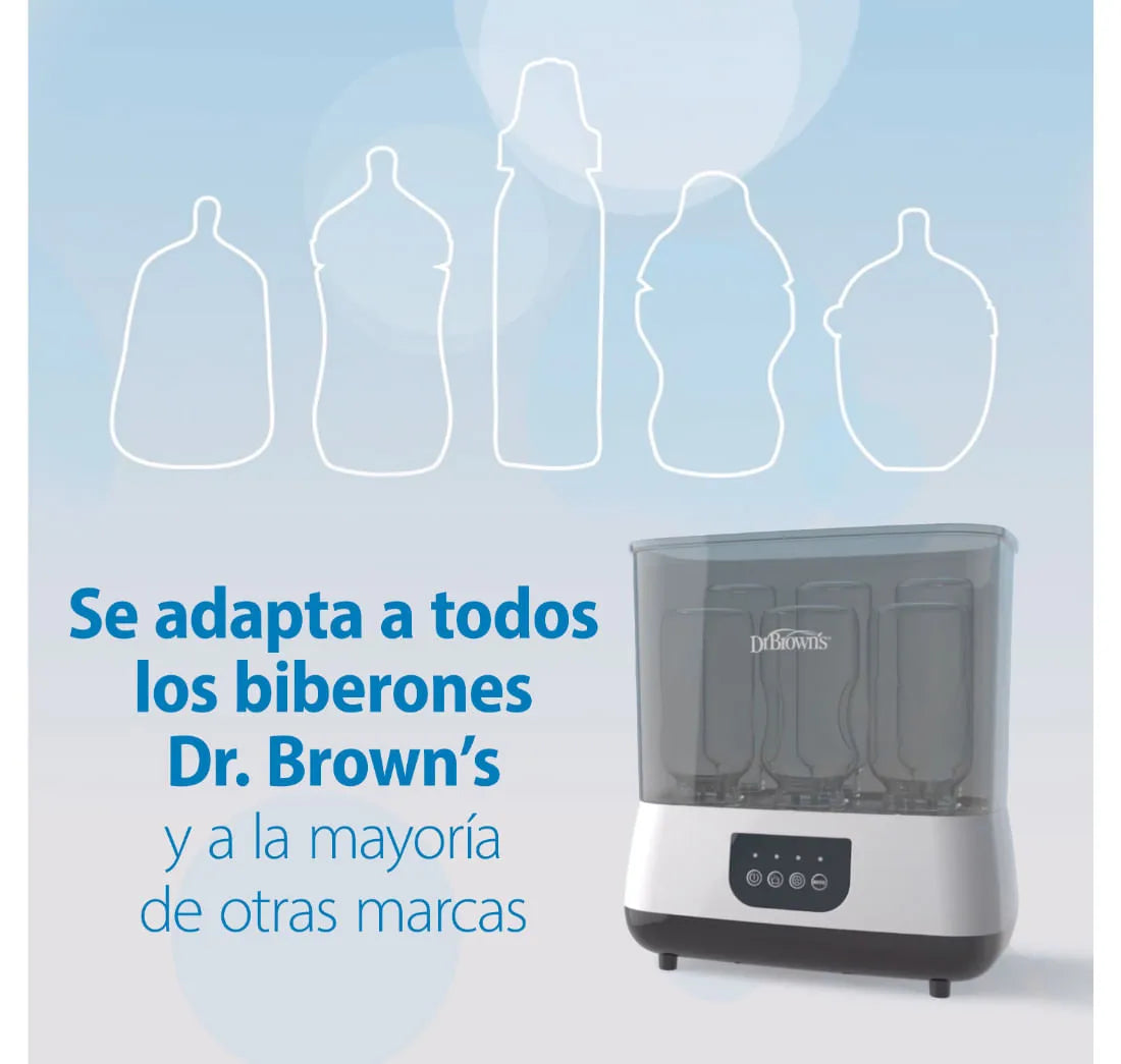 Esterilizador Secador de Accesorios y Teteros 2en1 Gris Dr Brown's