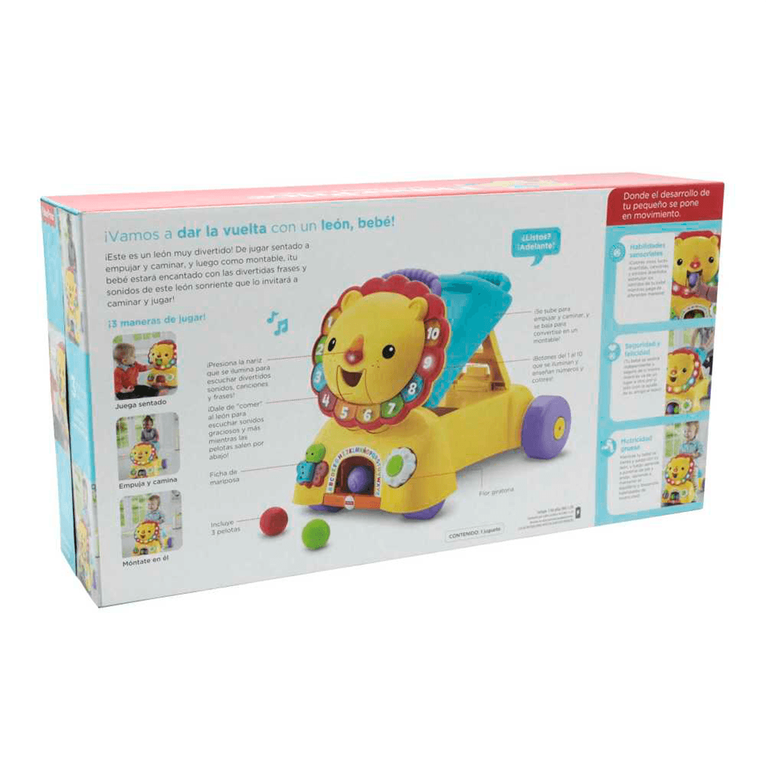 Andadera León Camina Conmigo - Fisher Price