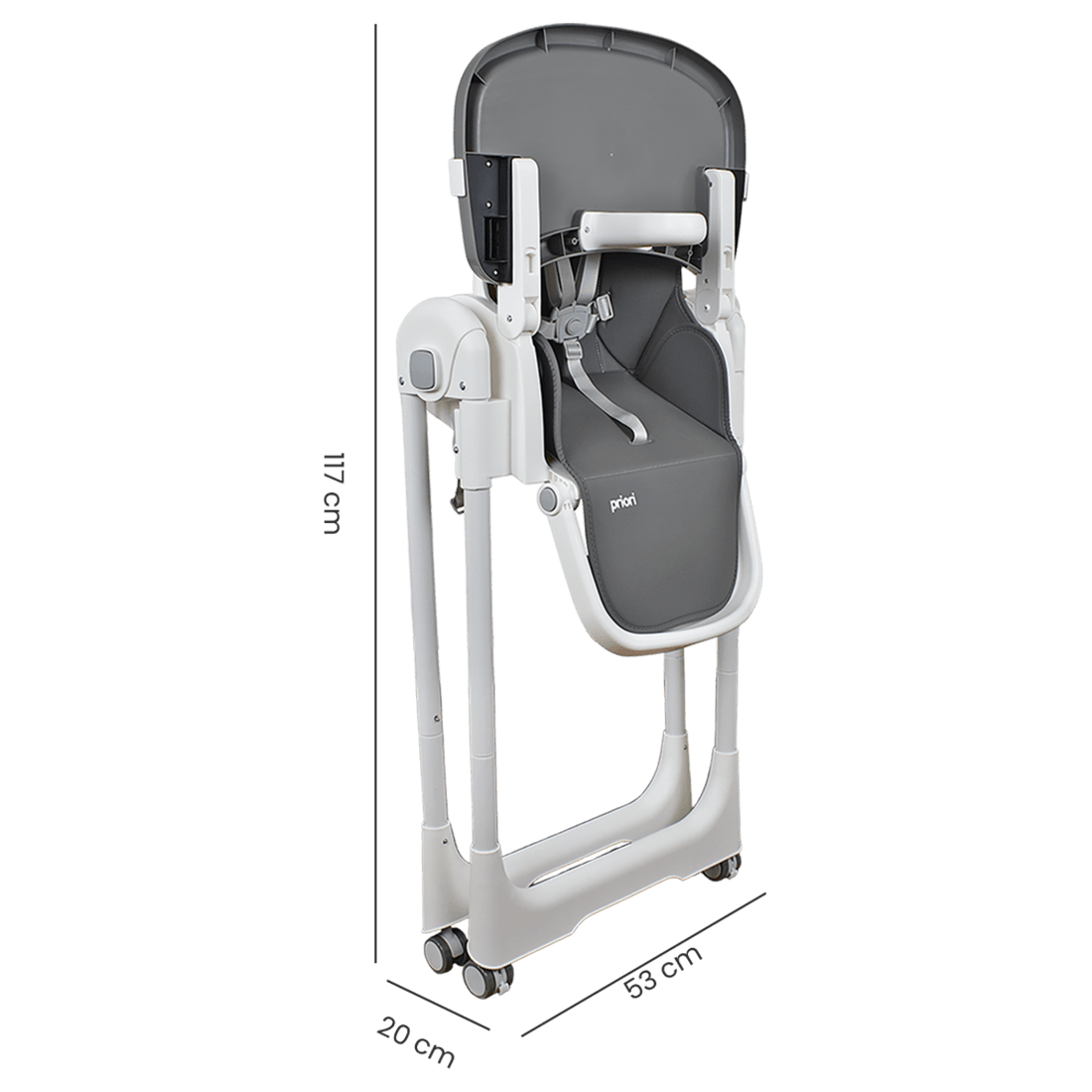 Silla Comedor para Bebé Posiciones Galaxy Gris - Priori