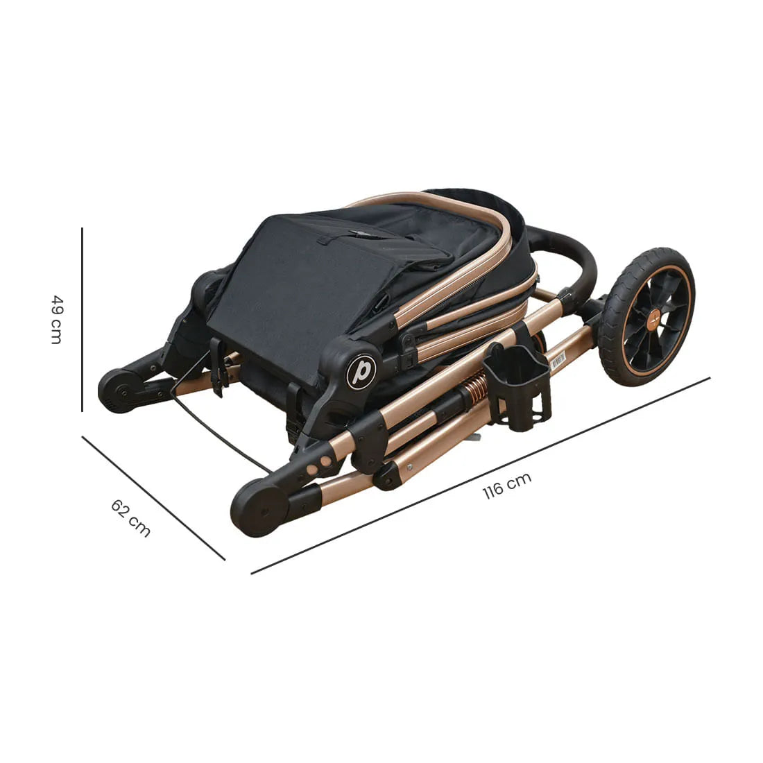 Coche para Bebé Travel System Moisés Cris Negro - Priori