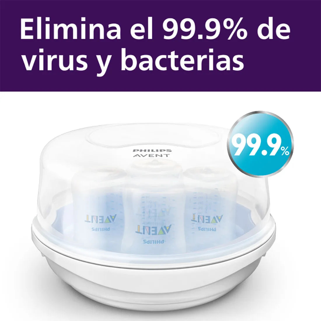 Esterilizador de Teteros para Microondas - Avent