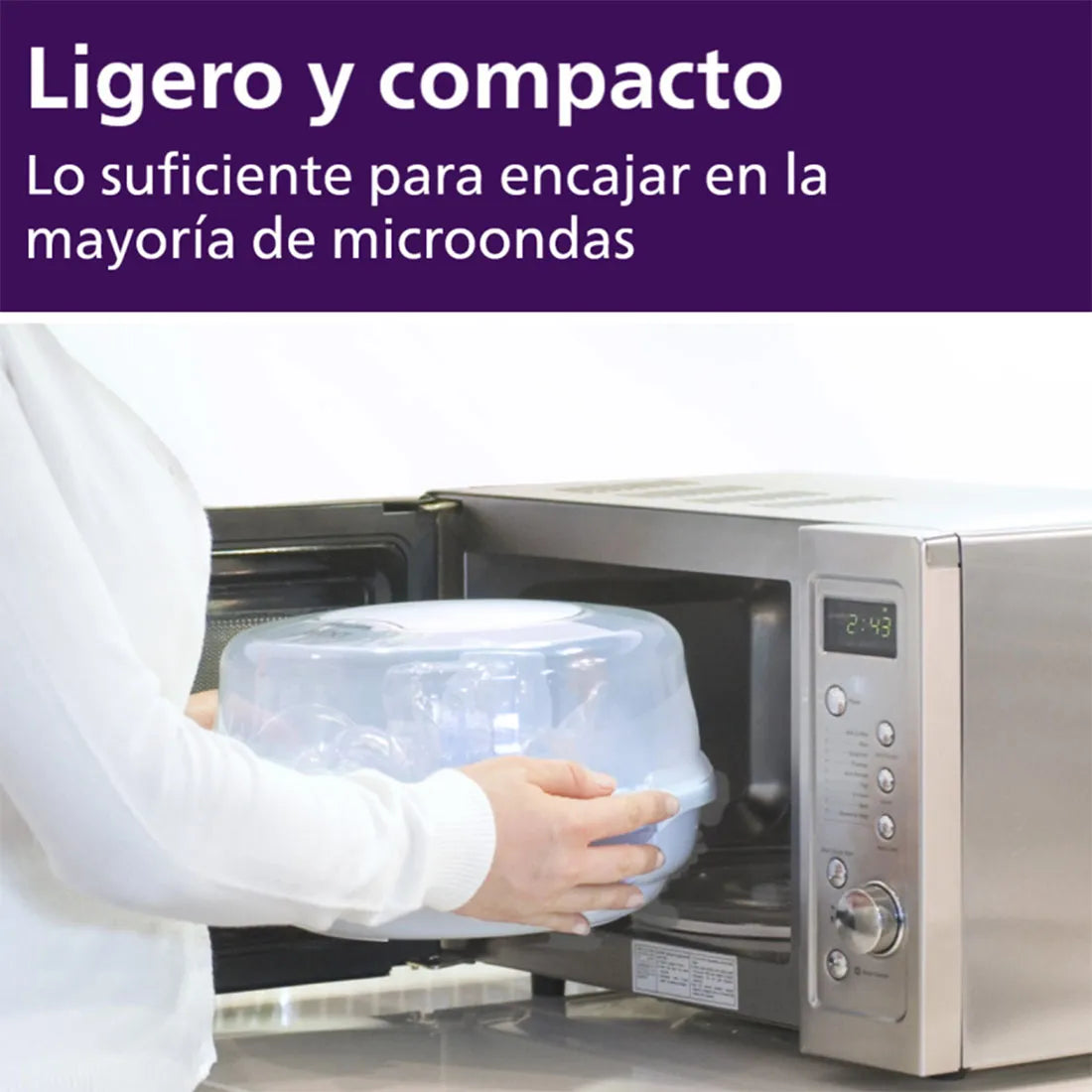 Esterilizador de Teteros para Microondas - Avent