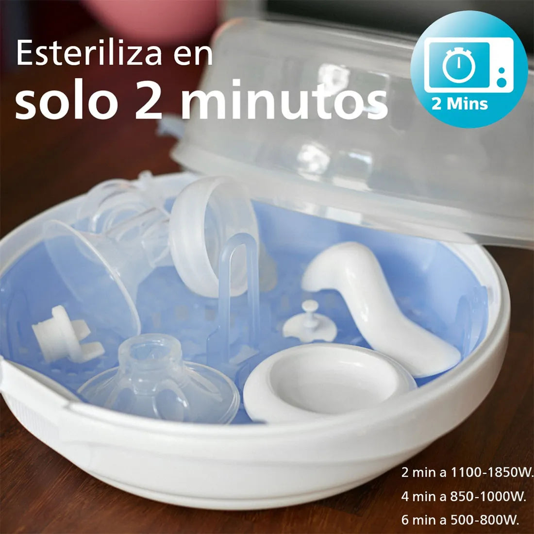 Esterilizador de Teteros para Microondas - Avent