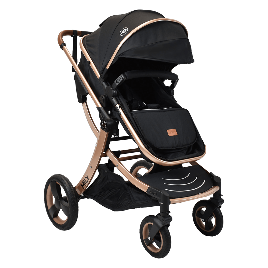 Coche Moisés para Bebé Compacto Mily Negro - Priori