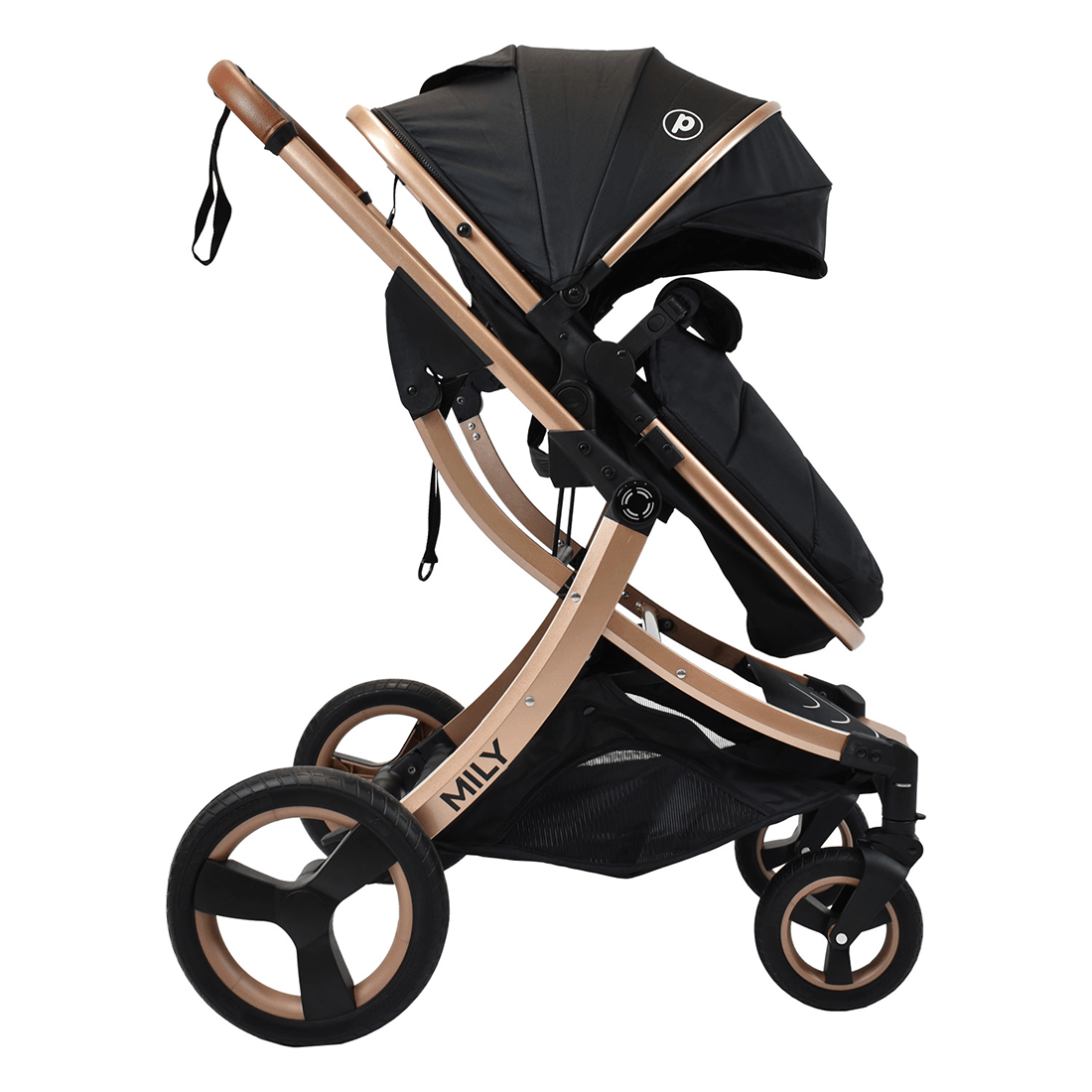 Coche Moisés para Bebé Compacto Mily Negro - Priori