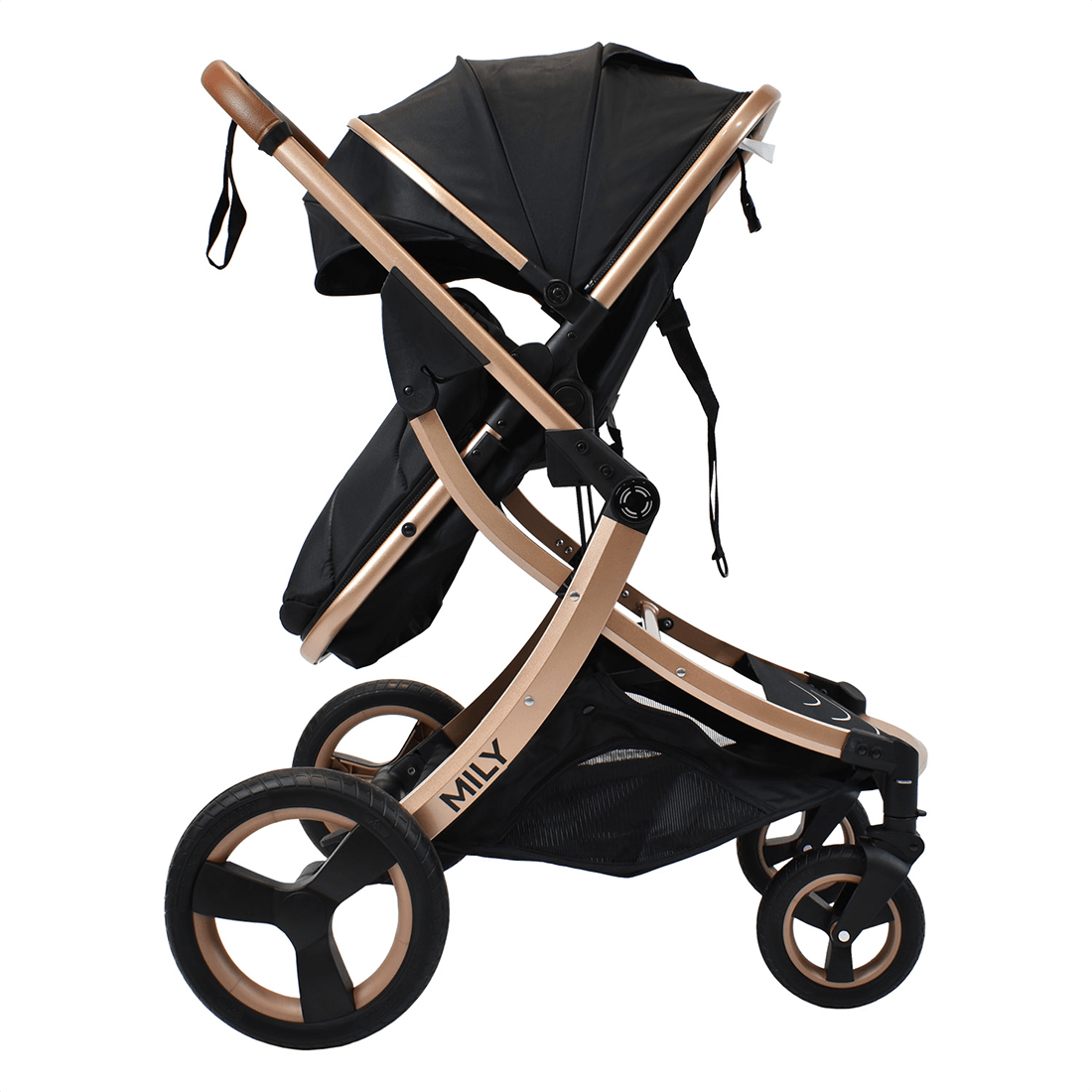 Coche Moisés para Bebé Compacto Mily Negro - Priori