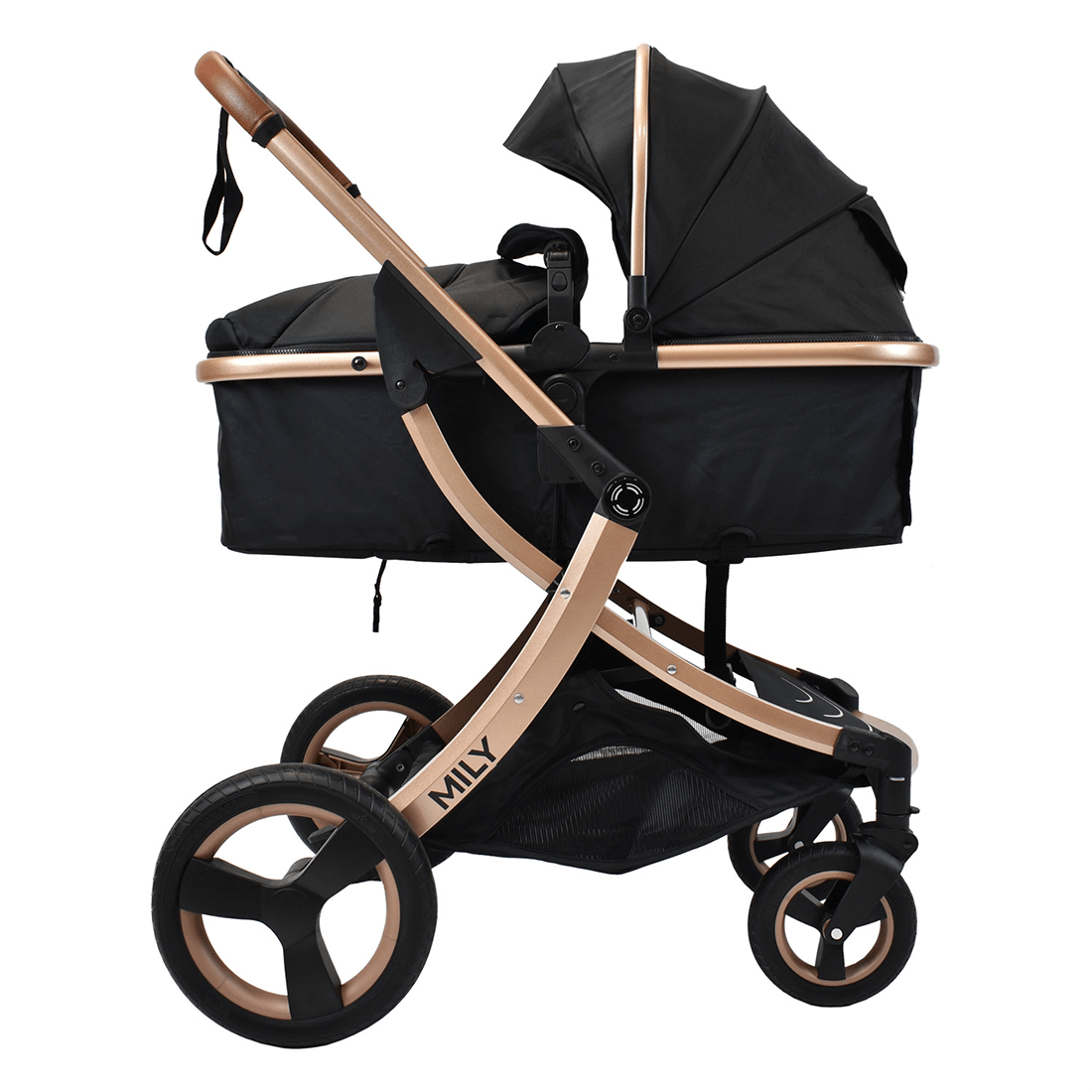 Coche Moisés para Bebé Compacto Mily Negro - Priori