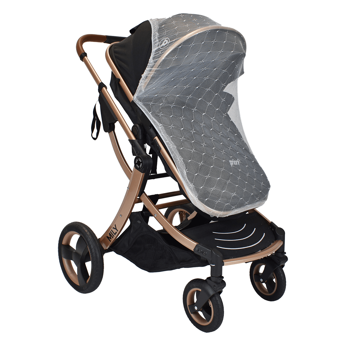 Coche Moisés para Bebé Compacto Mily Negro - Priori