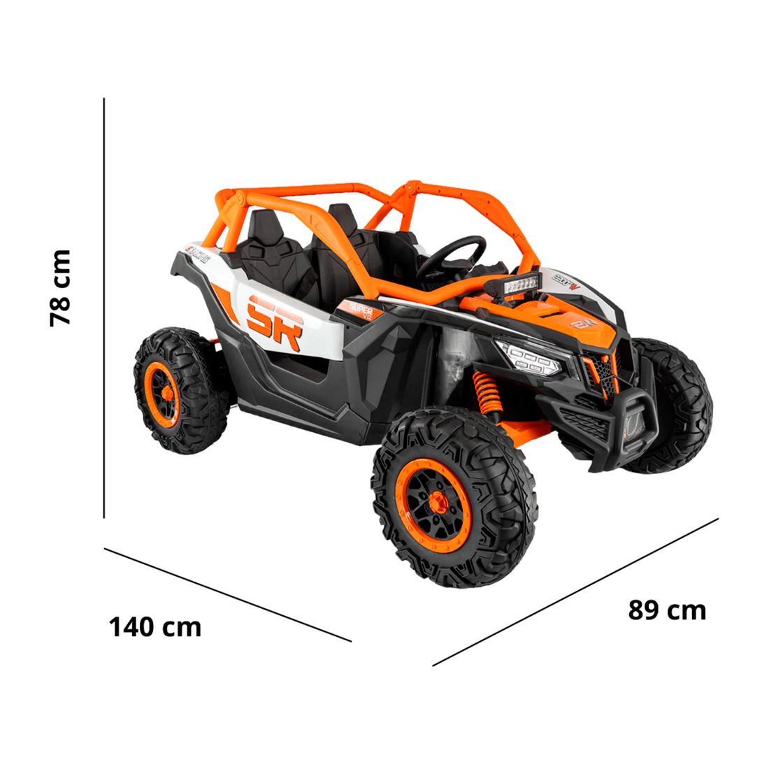 Carro Eléctrico Todoterreno Blast 12V Naranja - Prinsel
