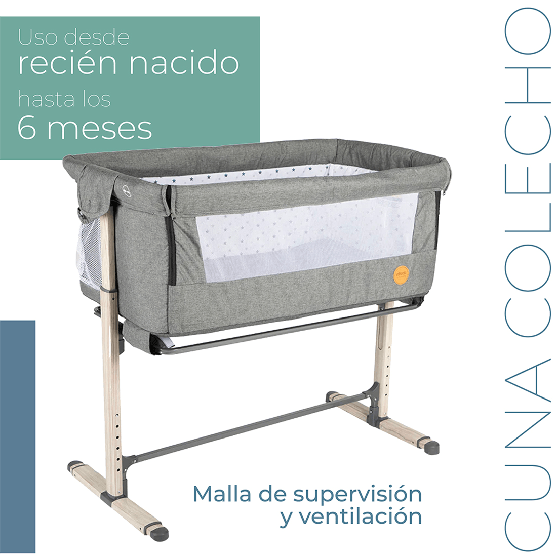 Corral Cuna Better Together Gris Oscuro - Infanti