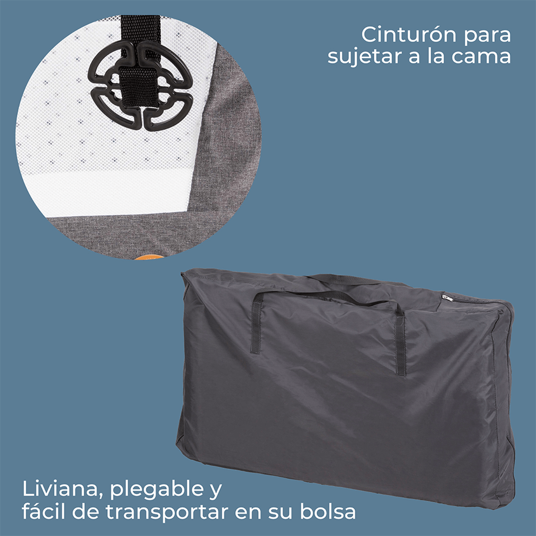 Corral Cuna Better Together Gris Oscuro - Infanti