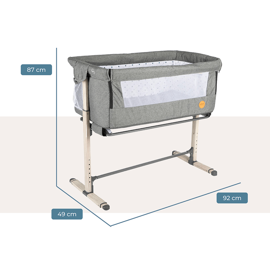 Corral Cuna Better Together Gris Oscuro - Infanti