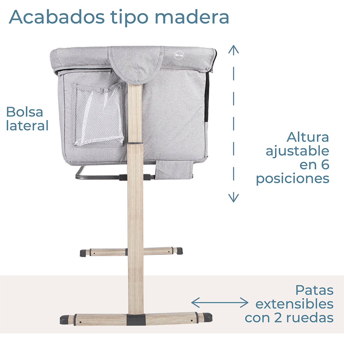 Corral Cuna Better Together Gris Claro - Infanti