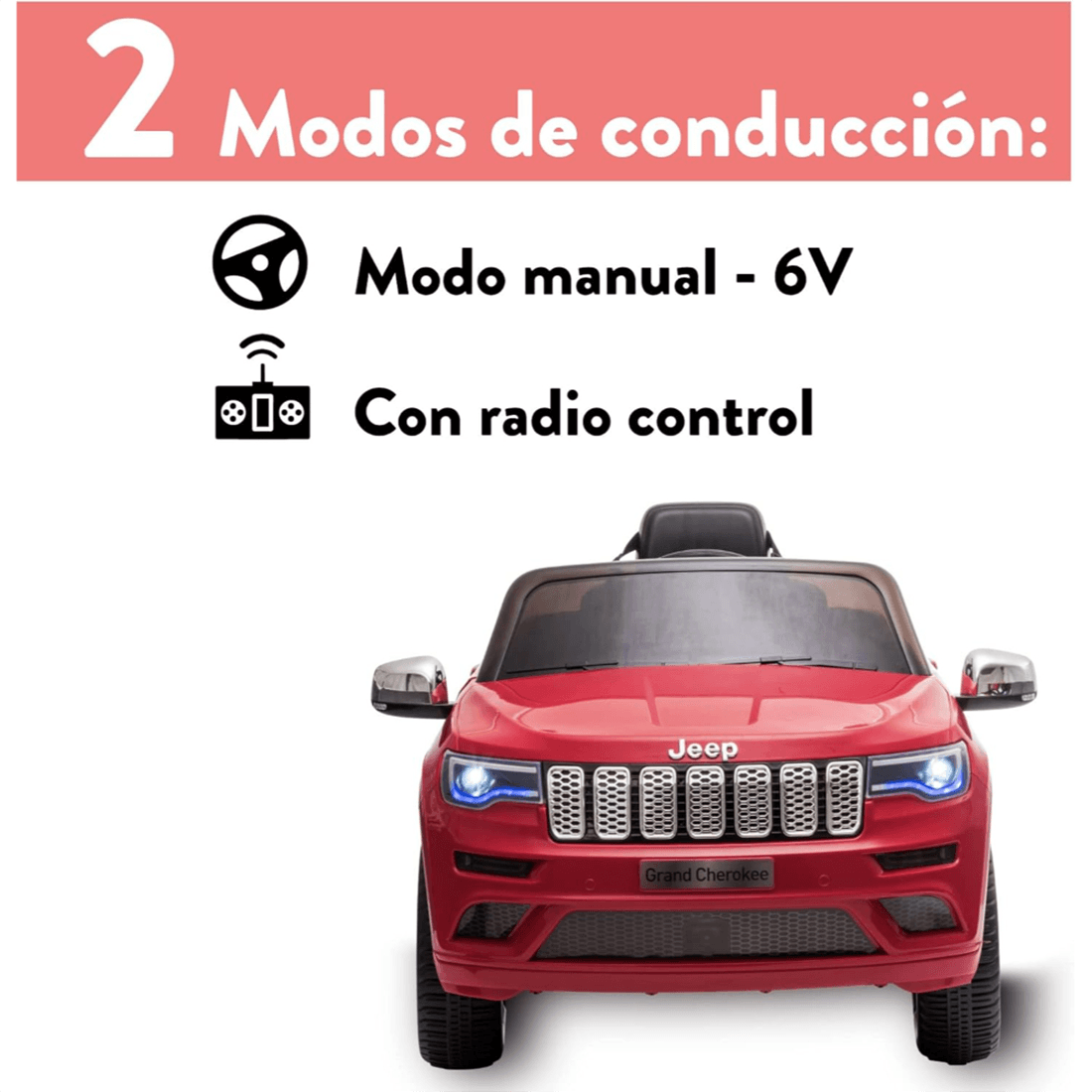Vehículo Montable Grand Cherokee Rojo - Jeep