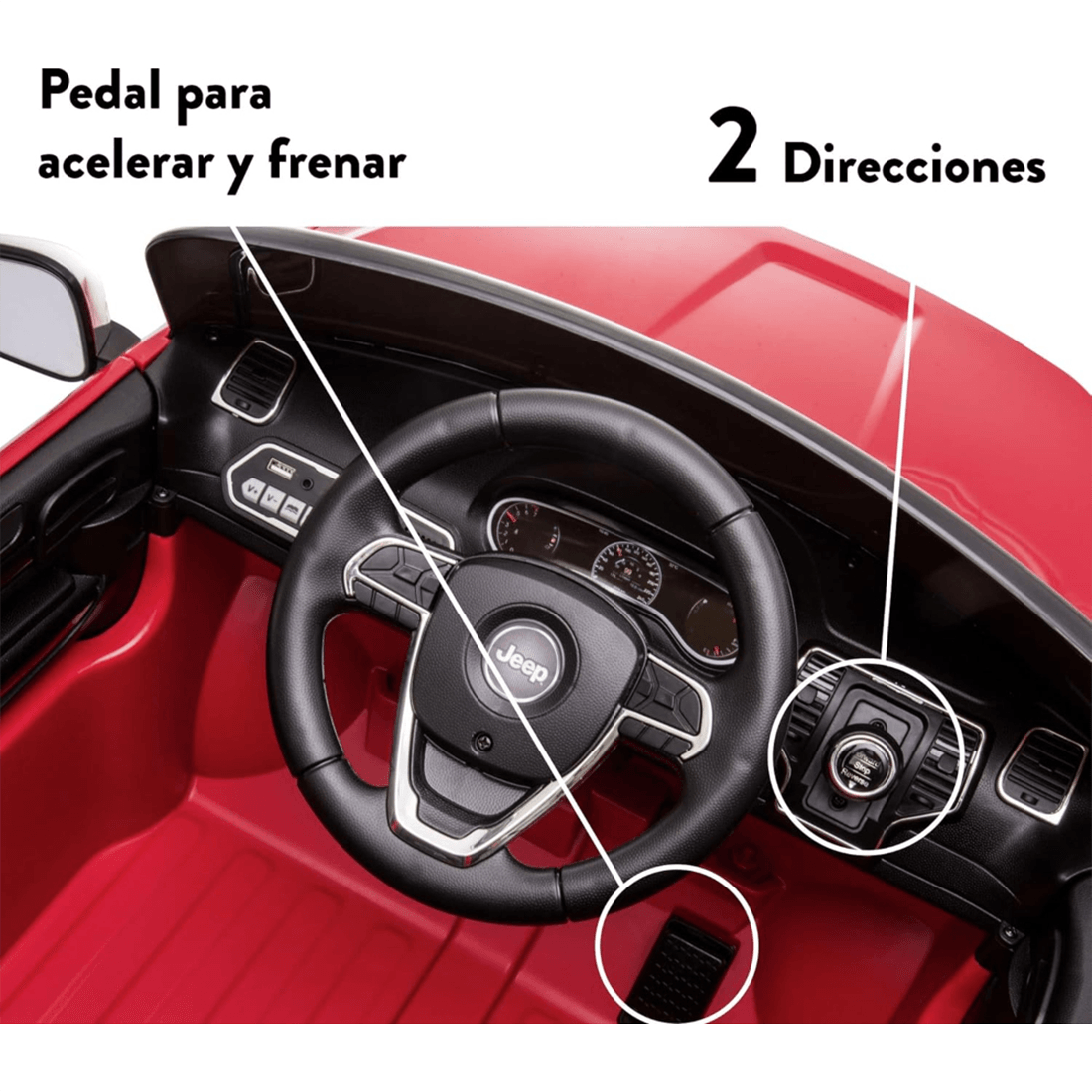 Vehículo Montable Grand Cherokee Rojo - Jeep