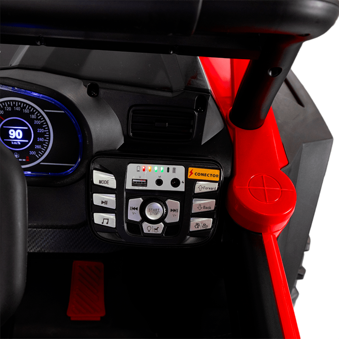 Carro Montable Eléctrico Todoterreno Atomic Rojo 12V - Prinsel