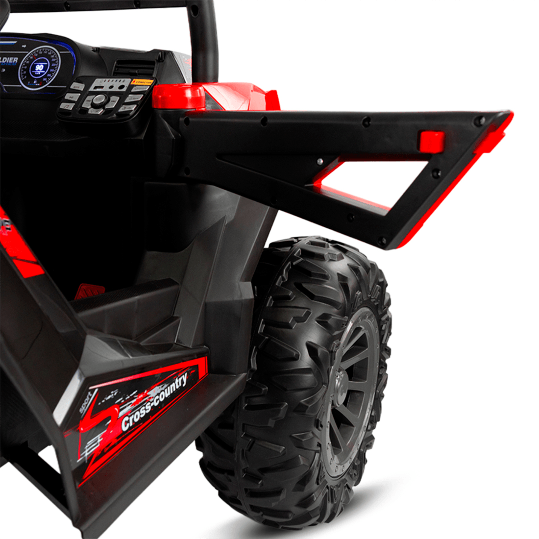 Carro Montable Eléctrico Todoterreno Atomic Rojo 12V - Prinsel
