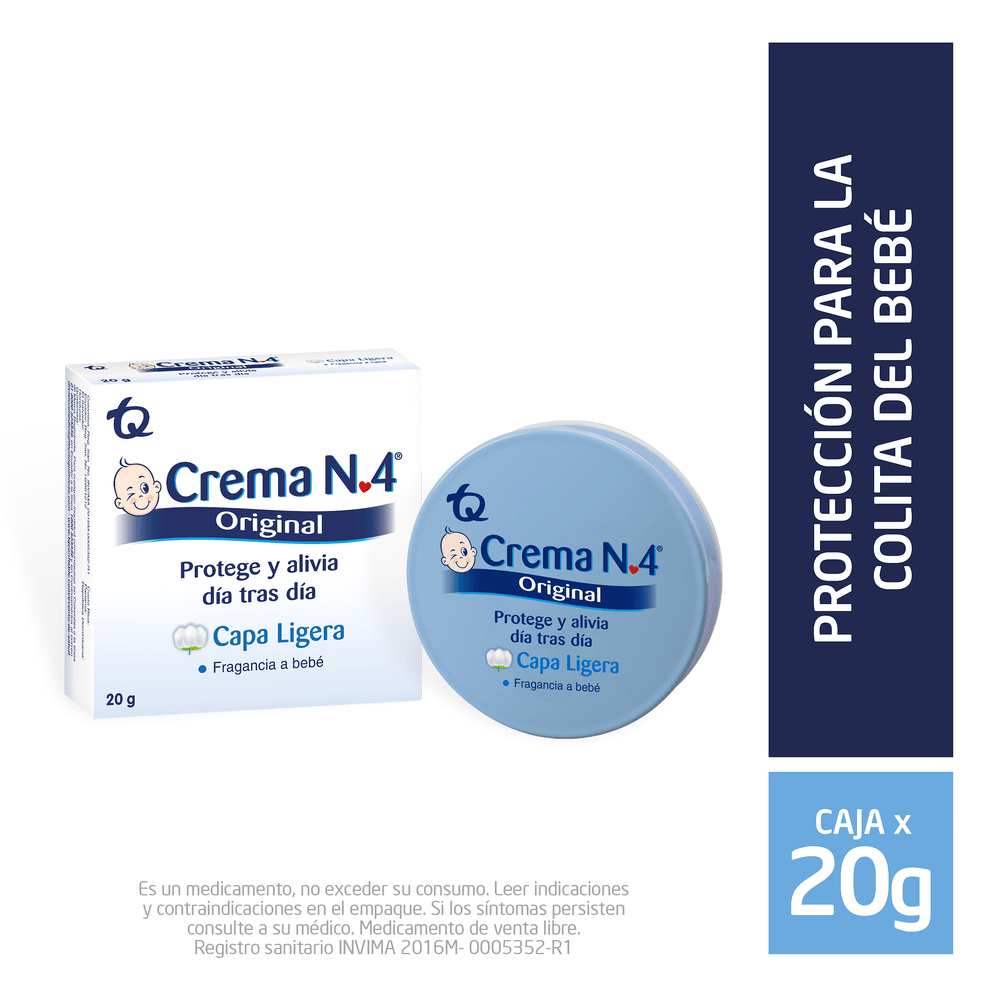 Crema N°4 Antipañalitis Original 20 g