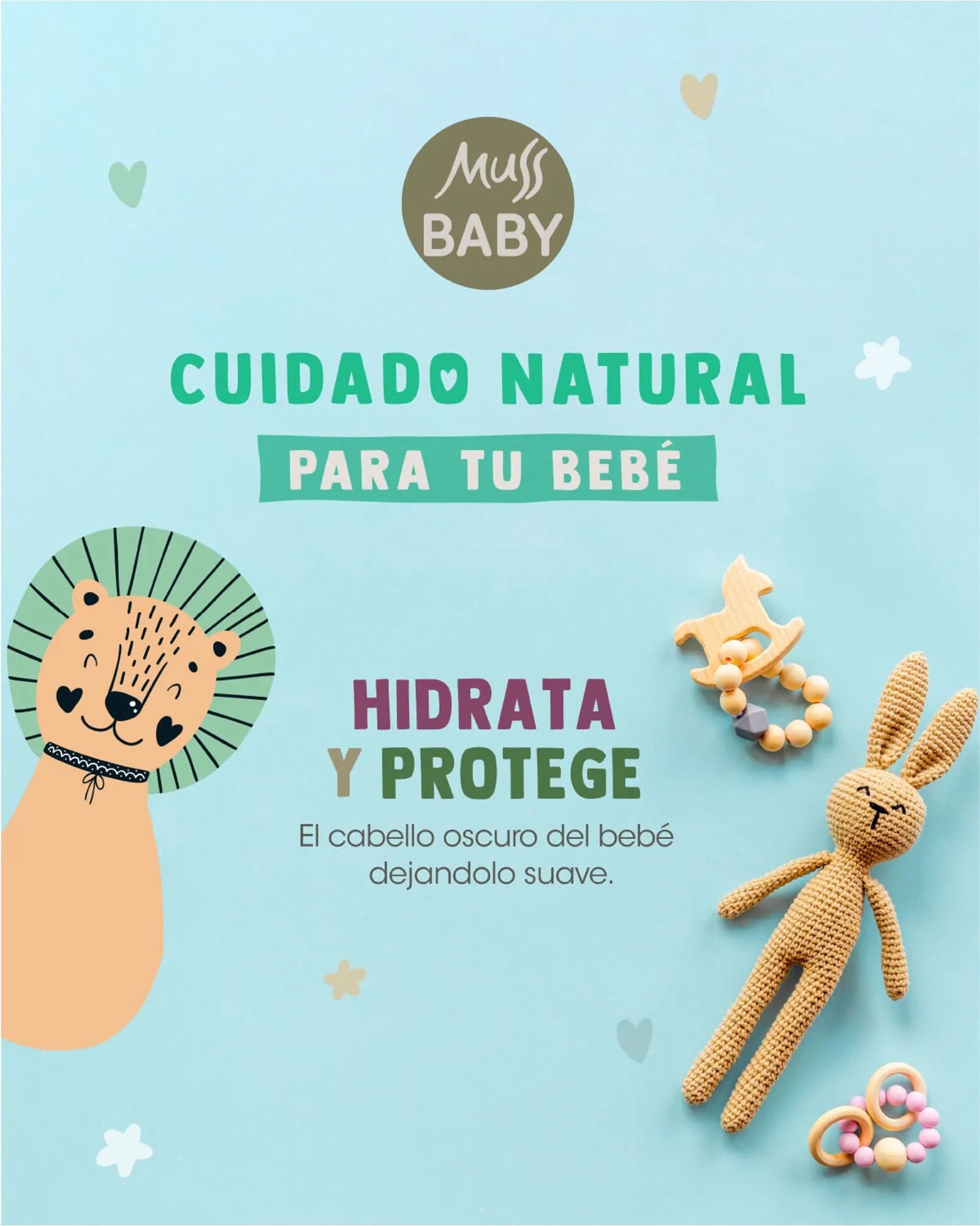 Shampoo Romero y Seda Muss Baby 750 mL