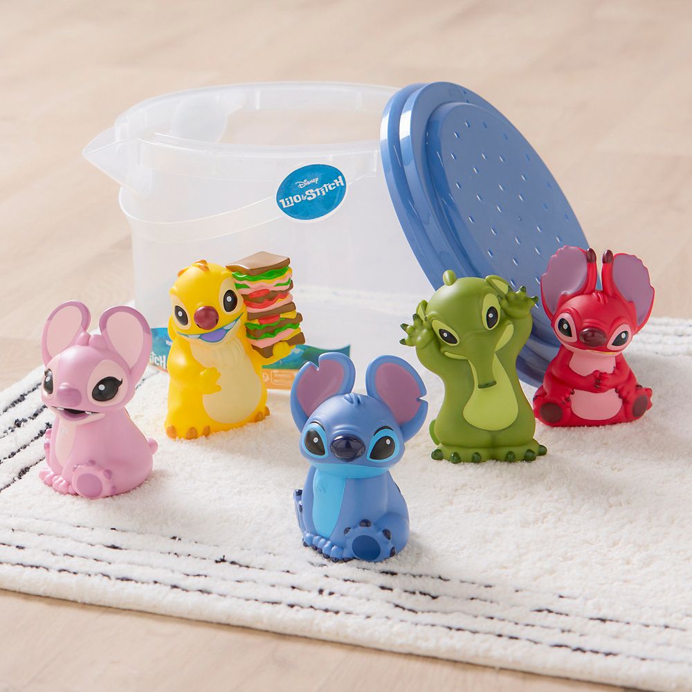 Set de Juguetes de Baño Disney Stitch and Friends