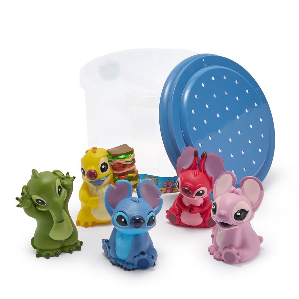 Set de Juguetes de Baño Disney Stitch and Friends
