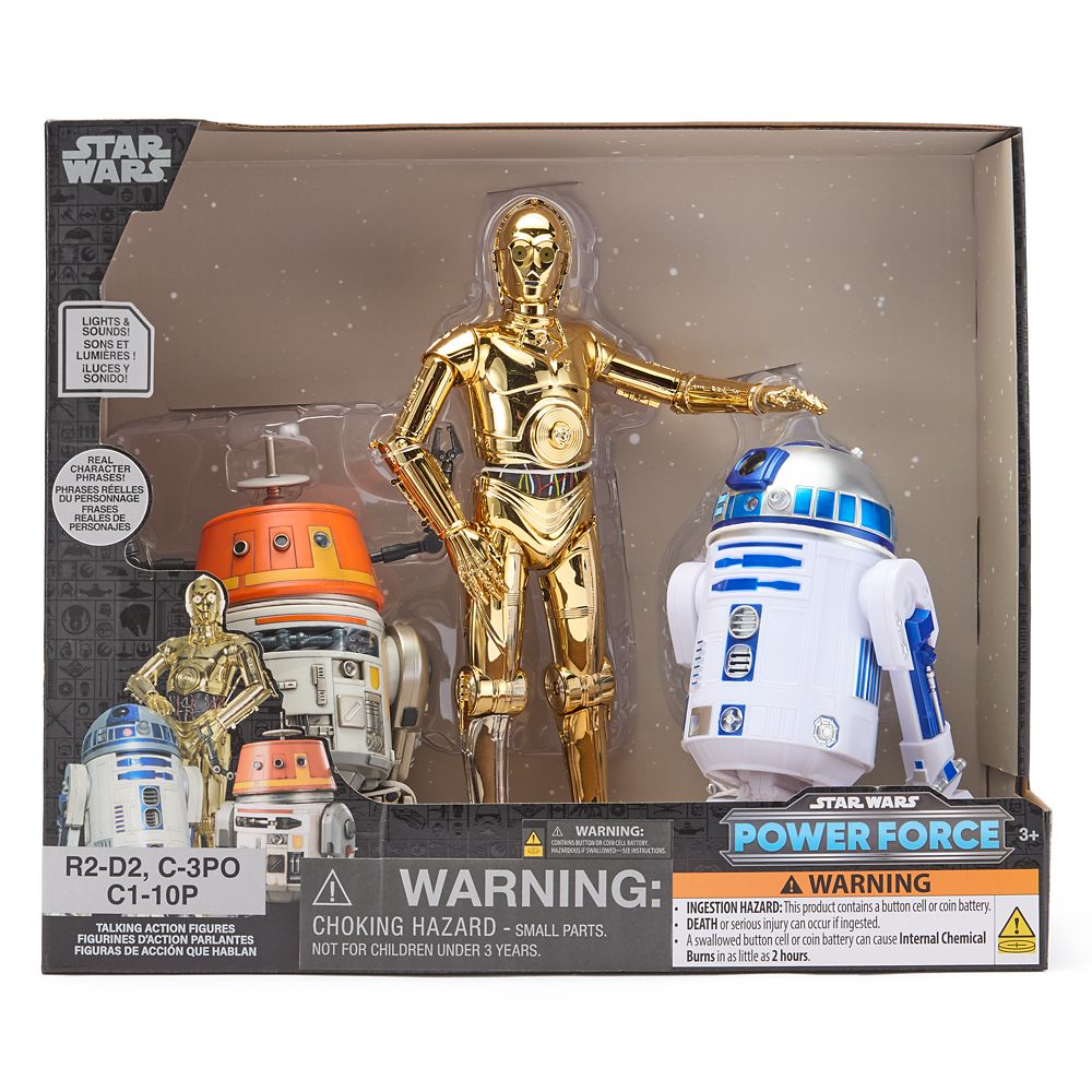 Set de Figuras de Acción Parlantes R2-D2, C-3PO y C1-10P – Star Wars: Power Force
