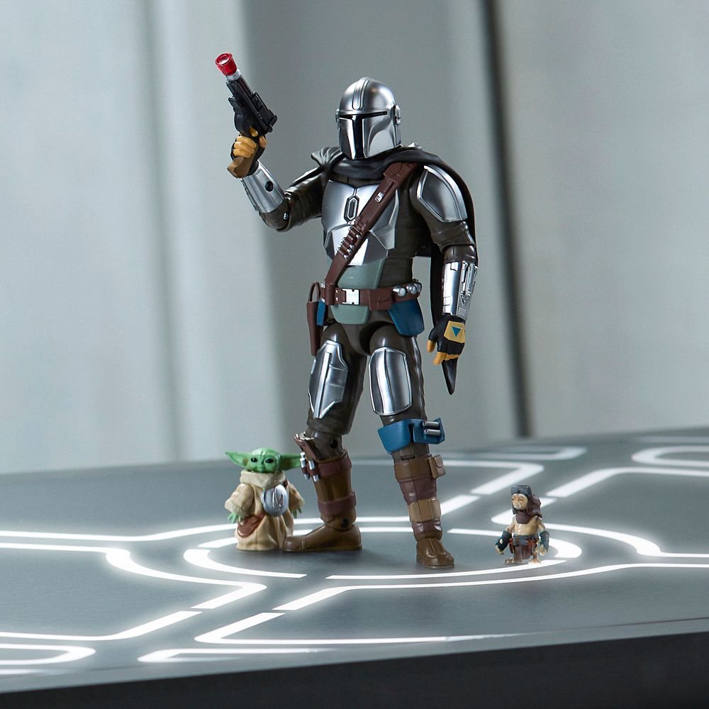 Set de The Mandalorian, Grogu y Minch con luces y sonidos · Star Wars