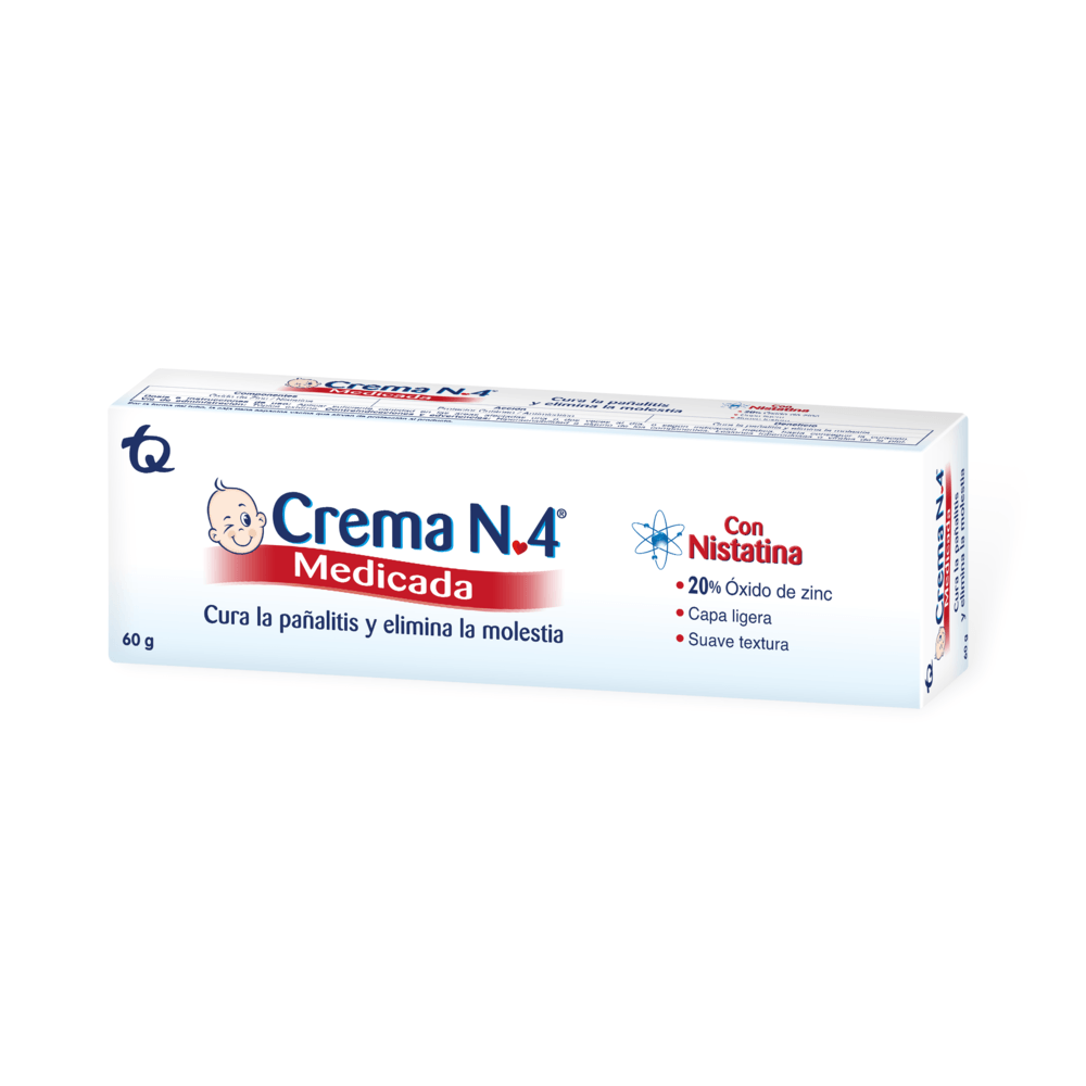 Crema N°4 Antipañalitis Medicada 60 g