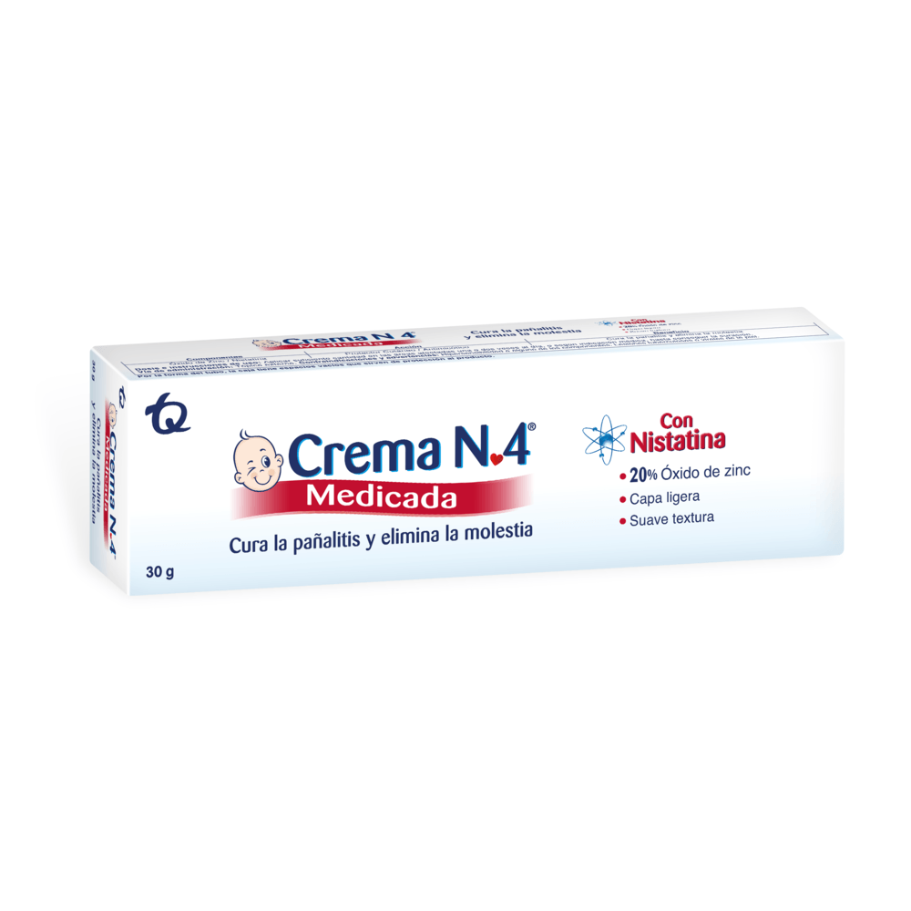 Crema N°4 Antipañalitis Medicada tubo 30 g