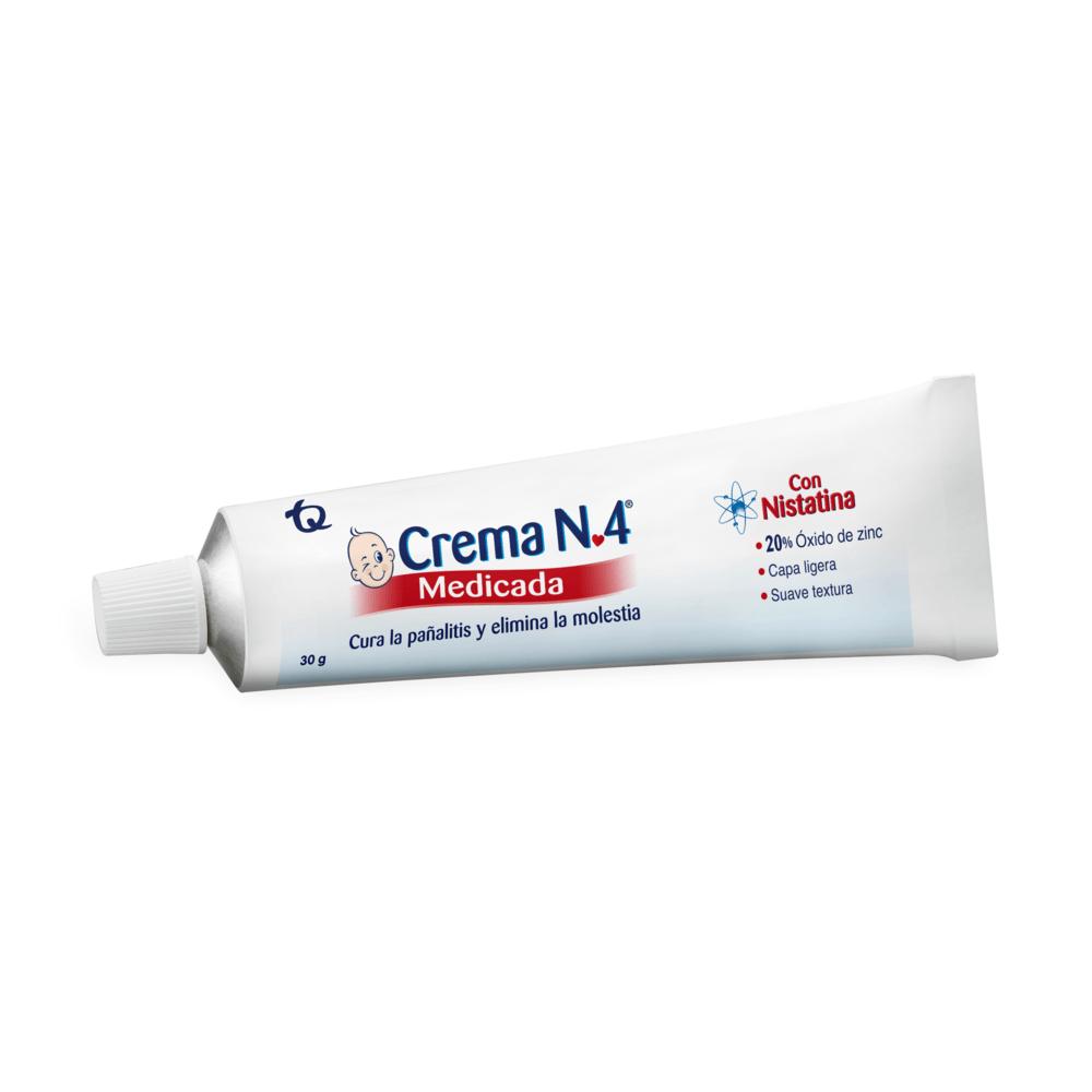 Crema N°4 Antipañalitis Medicada tubo 30 g