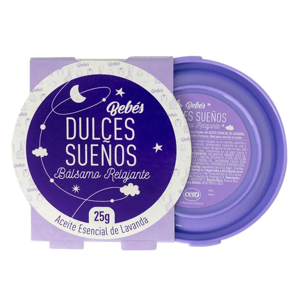 Bálsamo Cero Relajante Bebés Dulces Sueño caja 25 g