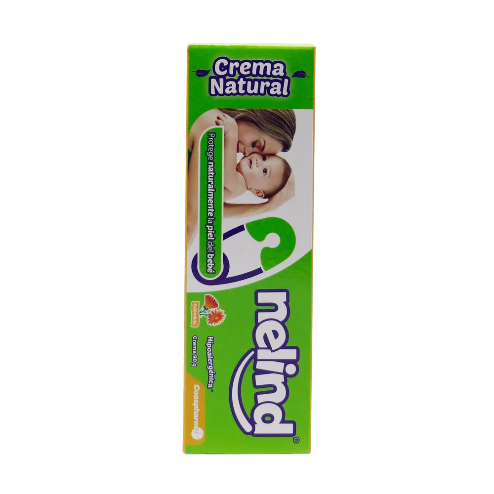 Crema Antipañalitis Nelind Natural Hipoalergénica con Caléndula tubo 90 g