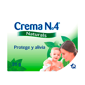 Crema N°4 Antipañalitis Natural tubo 20 g