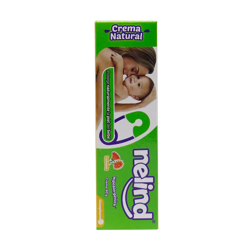 Crema Antipañalitis Nelind Natural Hipoalergénica con Caléndula tubo 40 g