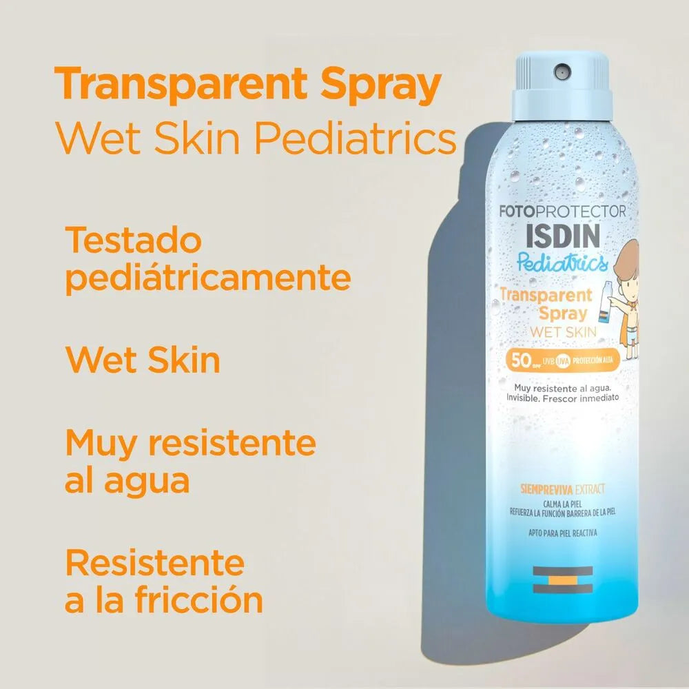 Fotoprotector Spray Wet Skin Pediatrics SPF 50+ – Isdin 250 mL