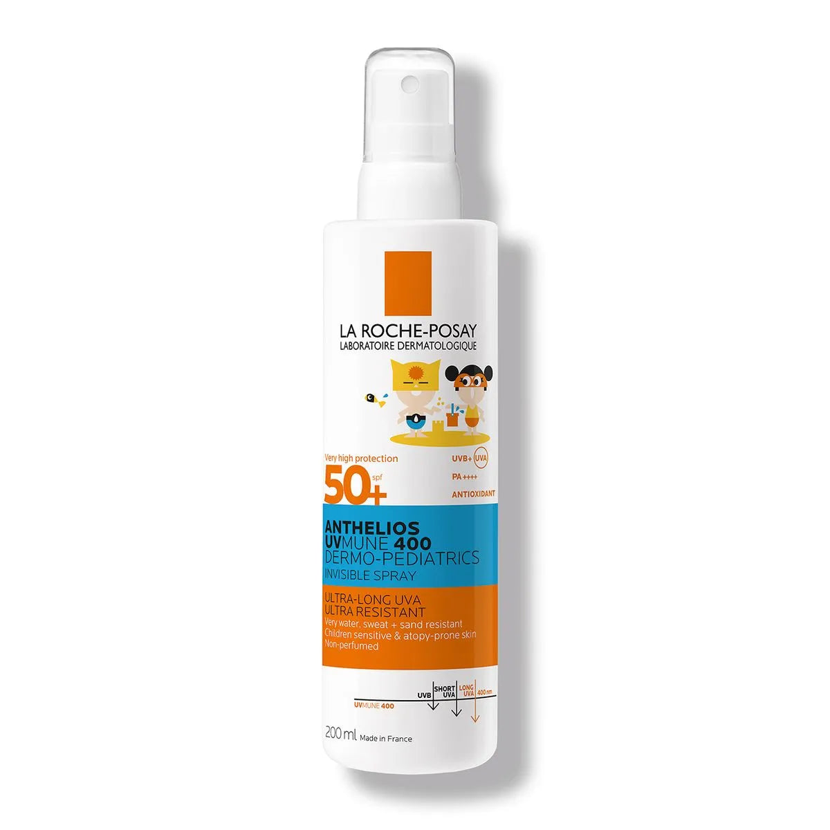 Anthelios UvMune 400 Dermopediátrico spray invisible SPF 50+ 200 mL – La Roche-Posay
