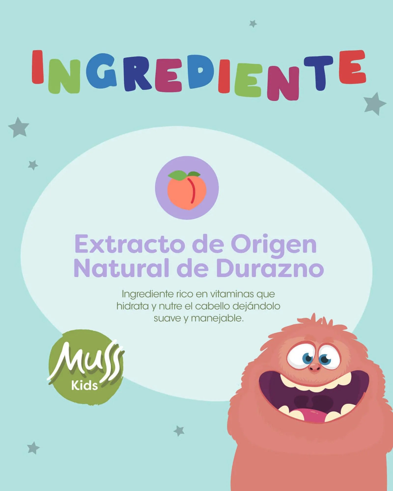 Shampoo Durazno Muss Kids 400 mL
