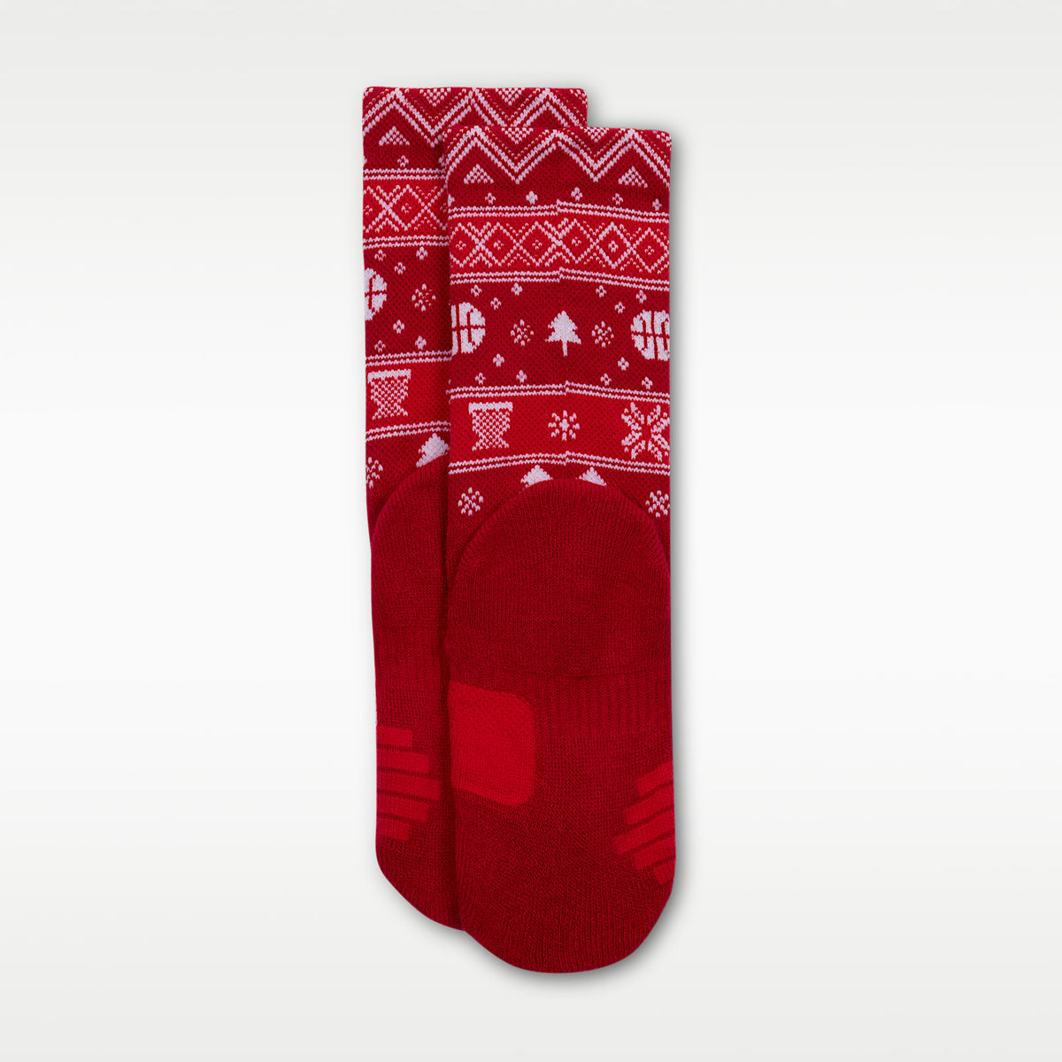Calcetas Dri-FIT Holiday Elite para niños talla pequeña Nike – Rojo gimnasio – vista 3