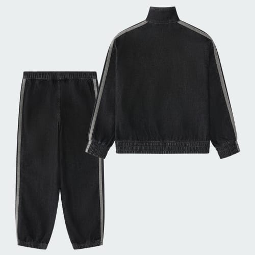 Conjunto adidas Long Sleeve Denim Jacket & Pant Set para Bebés y Niños Pequeños KL6590