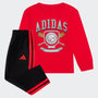 Conjunto adidas Long Sleeve Graphic Tee & Jogger para Bebés y Niños Pequeños KL7118