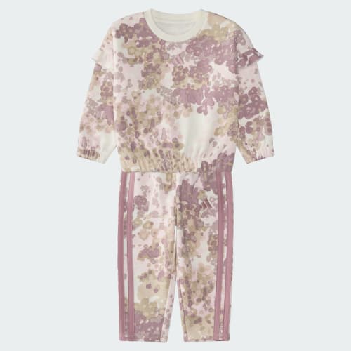 Conjunto adidas Flutter Sleeve Pullover & Pant para Niñas KL7123