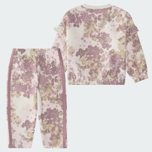 Conjunto adidas Flutter Sleeve Pullover & Pant para Niñas KL7123
