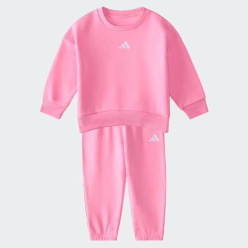 Conjunto adidas Minimal Logo Crewneck Jogger para Bebés y Niños Pequeños KL7128