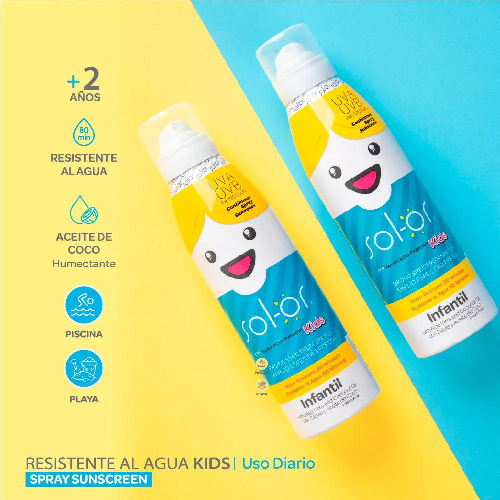 Kids Broad Spectrum SPF 50+ Continuous – Solor 177 mL