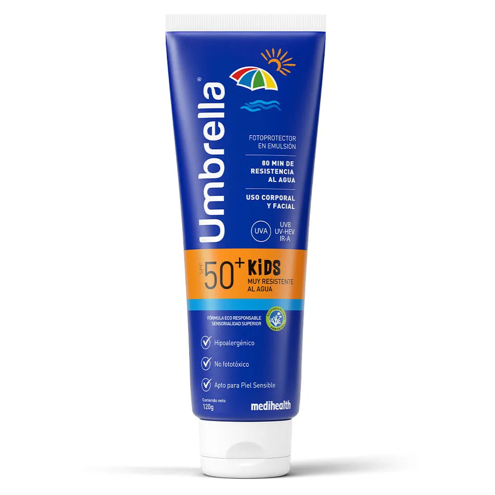 Umbrella Kids resistente al agua SPF 50+ – Medihealth 120 g