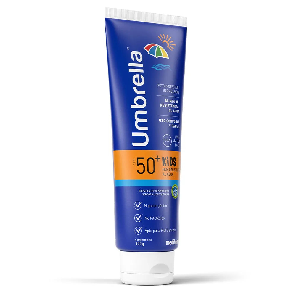 Umbrella Kids resistente al agua SPF 50+ – Medihealth 120 g