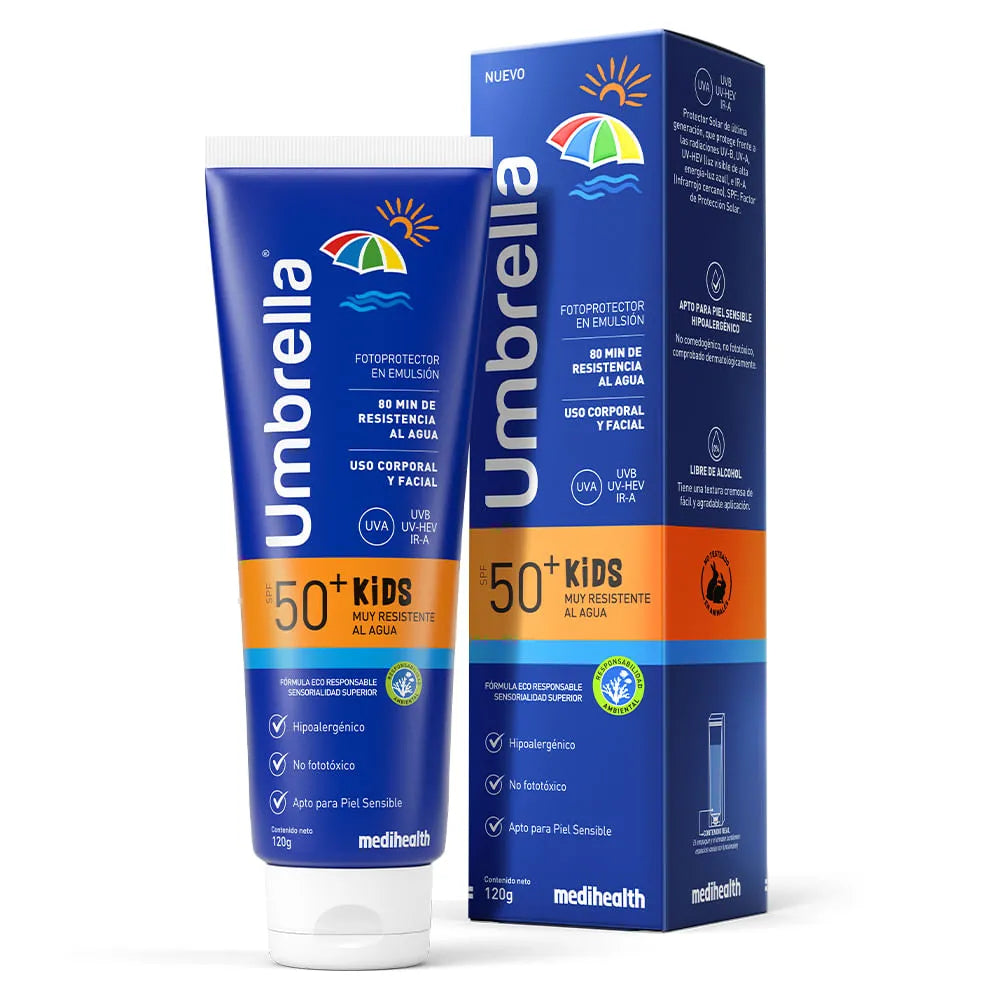 Umbrella Kids resistente al agua SPF 50+ – Medihealth 120 g