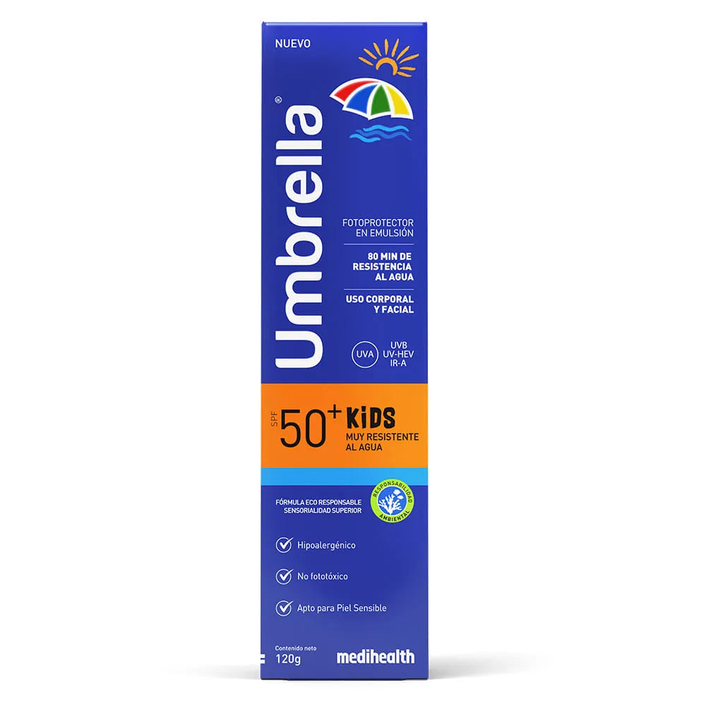 Umbrella Kids resistente al agua SPF 50+ – Medihealth 120 g