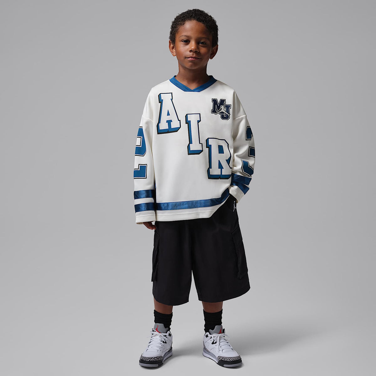 Jersey de hockey para niños talla pequeña 23 Jordan – Vela – vista 10